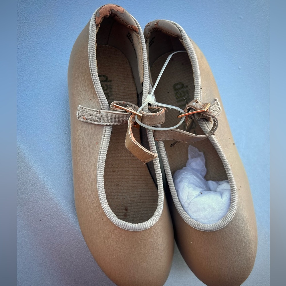 Girls Tap Taupe/Nude Tap Shoes